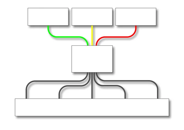 Grafico di flusso aziendale — Foto Stock