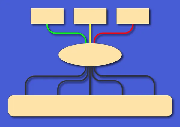 Geschäftsflussdiagramm — Stockfoto