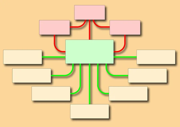 业务流程图 — 图库照片