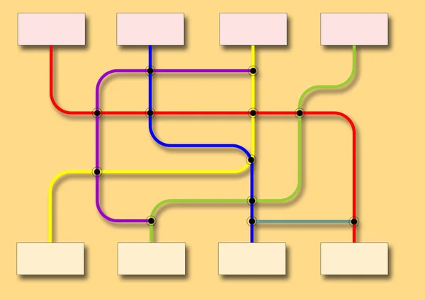 Grafico di flusso aziendale — Foto Stock