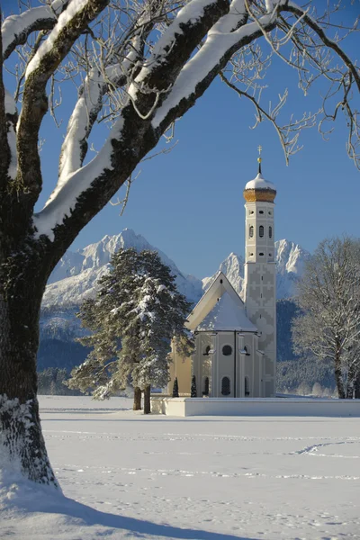 Famosa igreja na Baviera, Alemanha — Fotografia de Stock