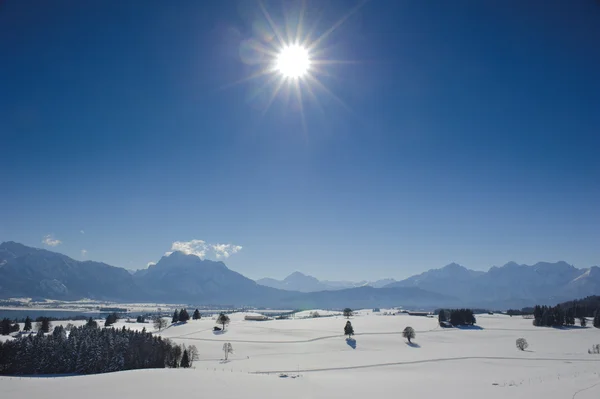 Panorama landschap in Beieren, Duitsland — Stockfoto