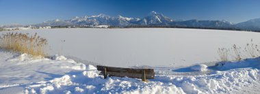 Panorama manzara Bavyera, Almanya