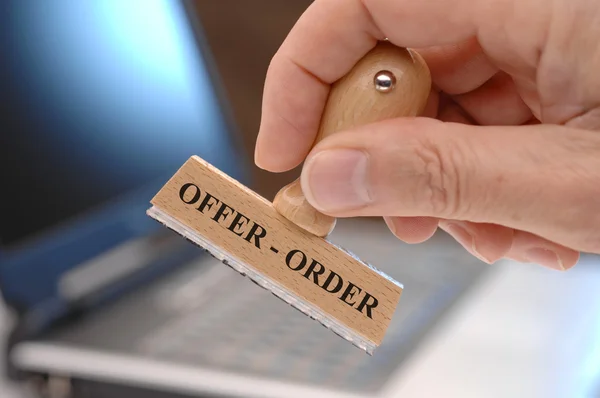Oferta e ordem — Fotografia de Stock