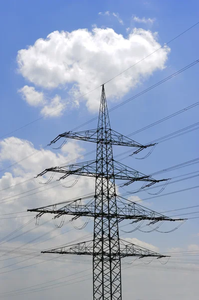 Potencia eléctrica poste —  Fotos de Stock