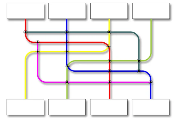 Business flowchart — Stock Photo, Image