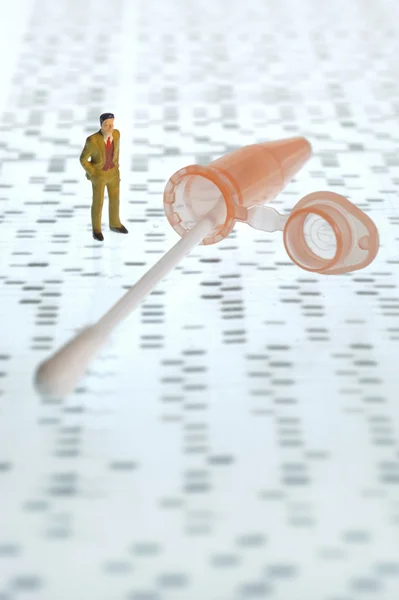 Tubo de ensaio de ADN — Fotografia de Stock