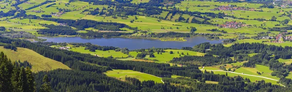 Krajobraz panoramiczny w Bawarii — Zdjęcie stockowe