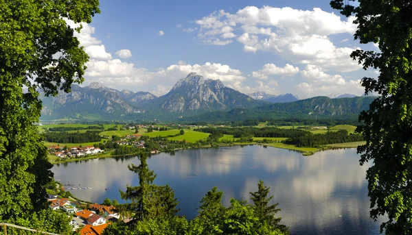 Panorama paesaggio rurale in Baviera — Foto Stock