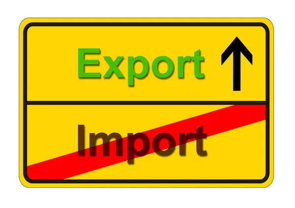 Invoer Uitvoer — Stockfoto