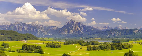 Paisagem panorâmica na Baviera — Fotografia de Stock