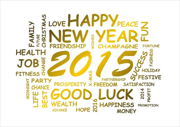 Word cloud for new year 2015 — Stock Photo, Image