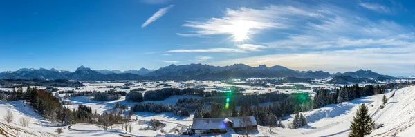 Paysage Panoramique Hiver Allemagne — Photo