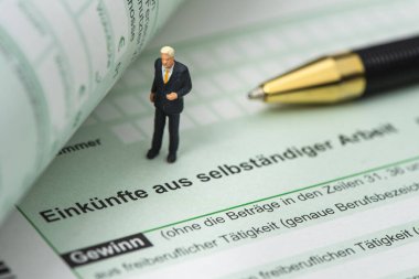 Vergi beyannamesi için Almanya vergi dairesine form