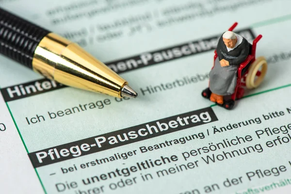 Formulär För Skattedeklaration Till Det Tyska Skattekontoret — Stockfoto