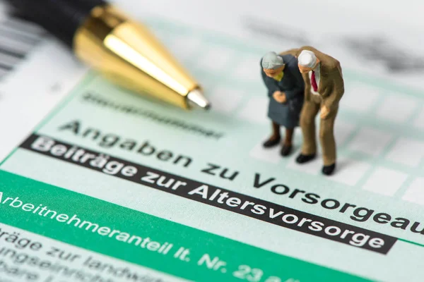 Formulier Voor Belastingaangifte Bij Het Duitse Belastingkantoor — Stockfoto