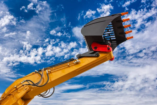 Heavy Excavator Working Construction Site — Stock Photo, Image