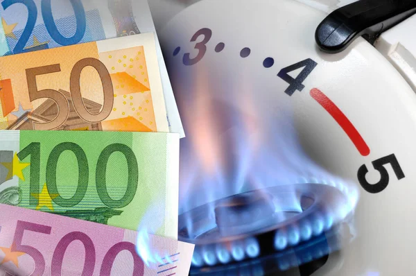 Kosten Voor Verwarming Met Gas — Stockfoto