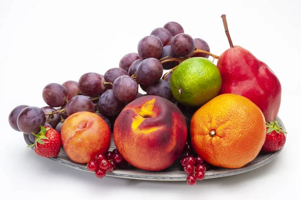 Färska Frukter Och Färgglada Grönsaker — Stockfoto