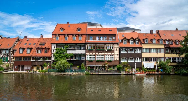 Historyczne Stare Miasto Bamberg Nad Rzeką Regnitz — Zdjęcie stockowe