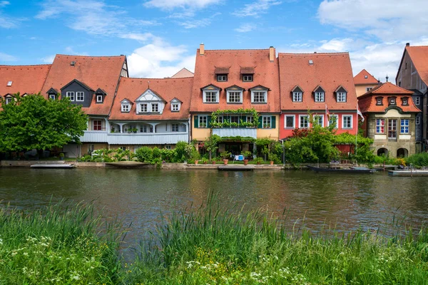 Historyczne Stare Miasto Bamberg Nad Rzeką Regnitz — Zdjęcie stockowe