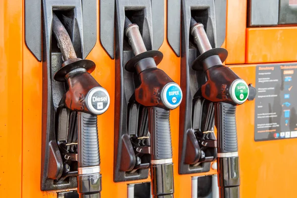 Augsburg Deutschland Juni 2022 Tankstelle Für Benzin Und Diesel — Stockfoto