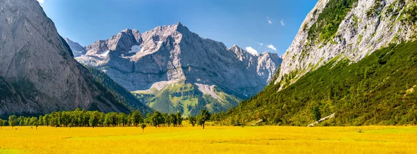 Panoramic Landscape Mountains Meadow — Stock Photo, Image