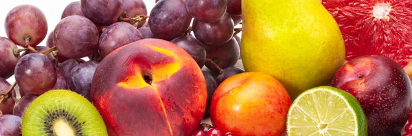 Arrangement Von Gesunden Frischen Früchten — Stockfoto