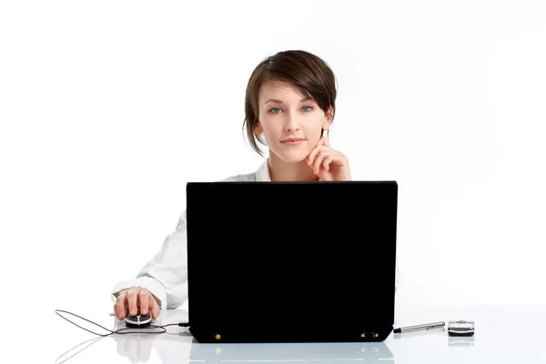 Young woman in the office Royalty Free Stock Photos