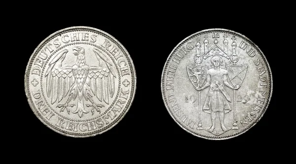 Монета Німеччини час до iii Рейху — стокове фото