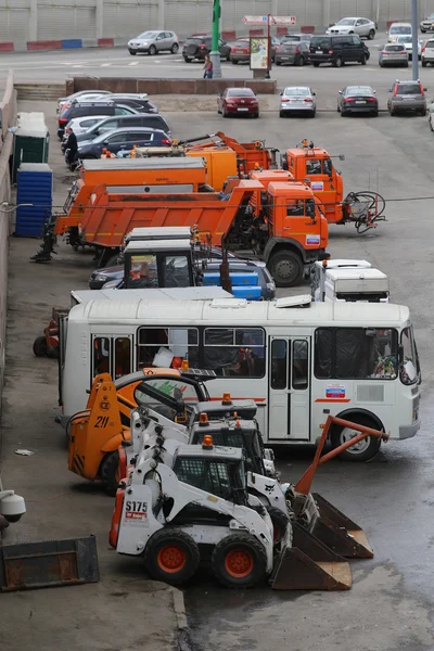 Street cleaning special cars — Stock Photo, Image