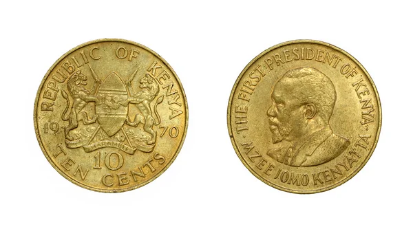 Coin of Kenya with image of first president — Stock Photo, Image