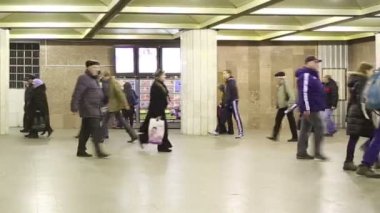 Moskova'da yeraltı yolcu
