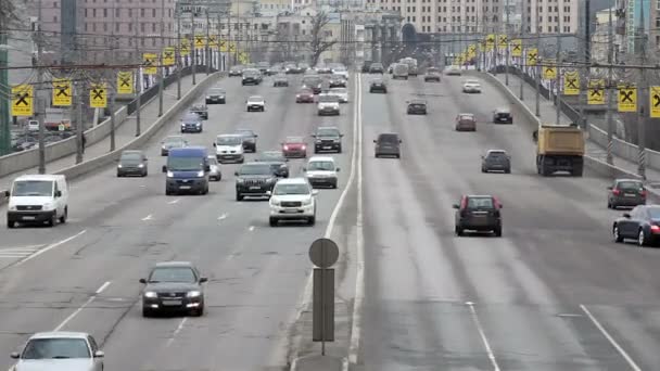 Ruch na duże możliwości w Moskwie — Wideo stockowe