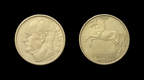 挪威的硬币 — 图库照片