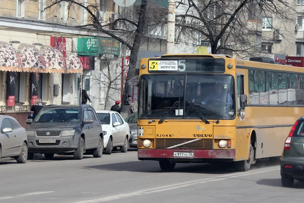 Transporte de passageiros na cidade de Voronezh — Fotografia de Stock