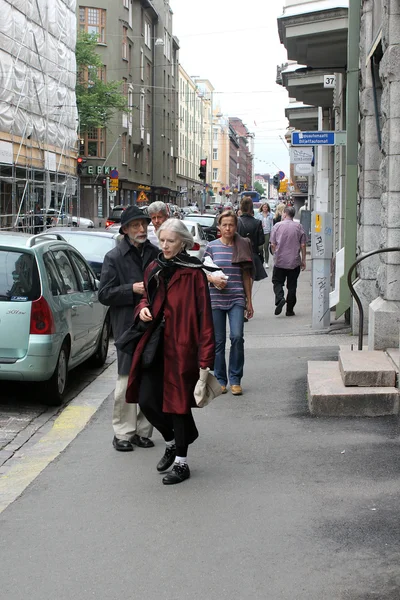 Pedestrian in Helsinki — Stock Photo, Image