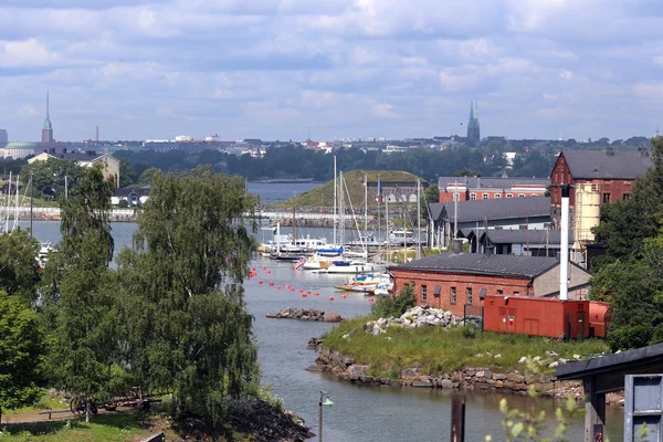Regard sur les districts industriels d'Helsinki, Finlande — Photo