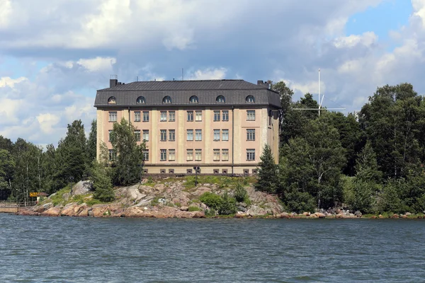 Levande hus på ön korkesaari i Helsingfors, finland — Stockfoto