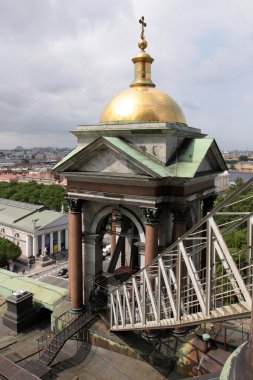 çan kulelerinin saint Isaak Katedrali, saint-petersburg, Rusya Federasyonu
