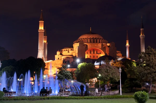 Голубая мечеть и фонтан Лицензионные Стоковые Фото