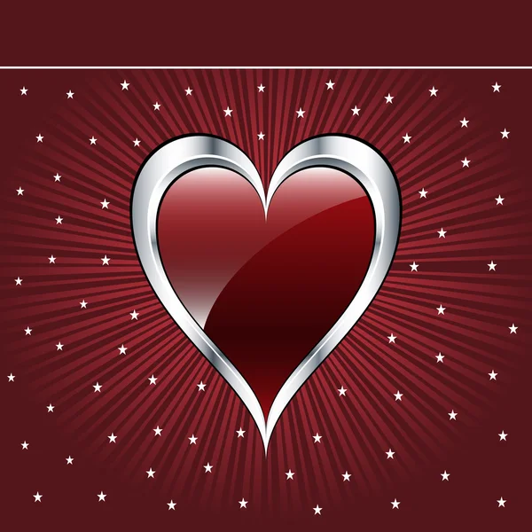 Coeur d'amour Valentine — Image vectorielle