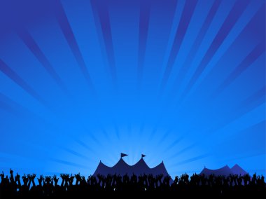 dans ve bir festivalde tezahürat kalabalık
