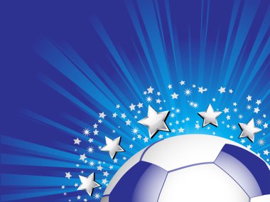 Detaylı futbol dönen arka plan merkezine patlama