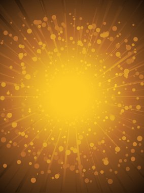 yoğun parlayan sparkles ve glitter vektör altın arka plan