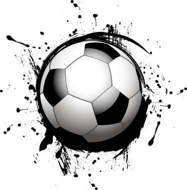 Vector football ball (soccer) clipart