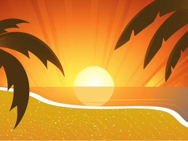 tropik gün batımı