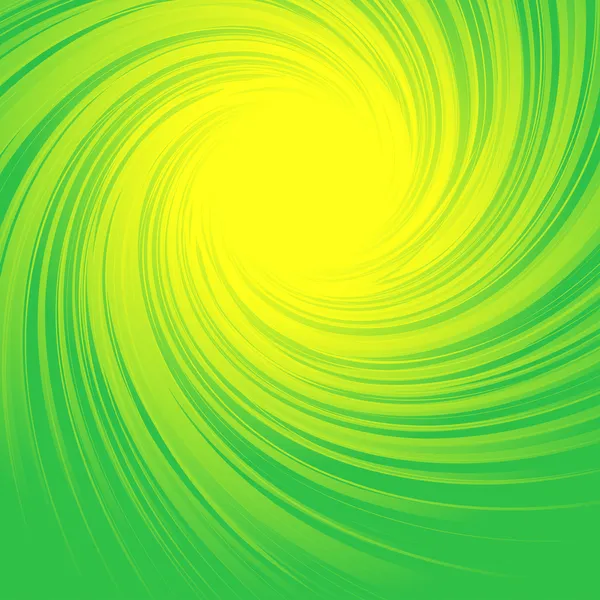 Fond abstrait avec tourbillon jaune et vert — Image vectorielle