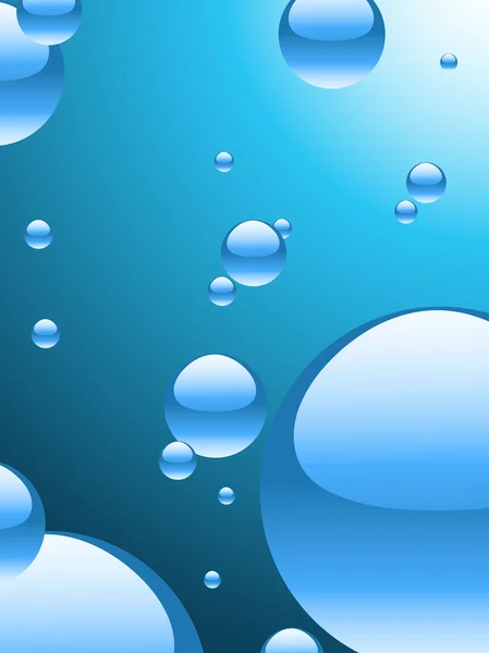 Fond abstrait avec bulles remplies de palmiers — Image vectorielle