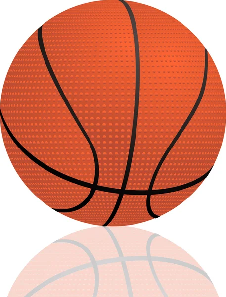 Detaillierte Basketball-Illustration — Stockvektor